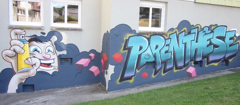 Fresque tag Association Parenthese a Aubusson