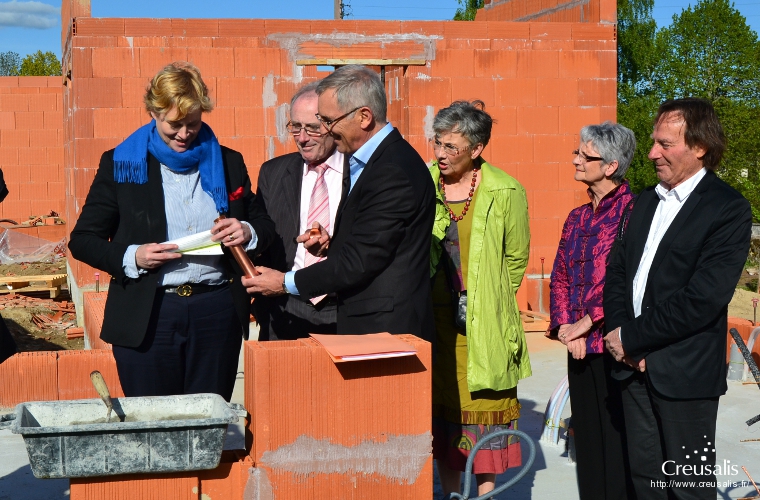 Creusalis - 3 Juin 2013 - Pose de la première pierre à Mérinchal