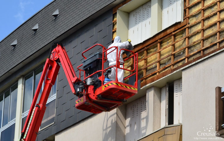 Déconstruction rue de Maindigour (GUERET) - Le désamientage