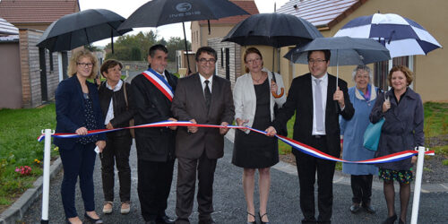 Quatre maisons Creusalis inaugurées à Chénérailles