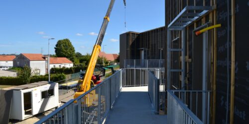 Les 10 nouveaux logements Creusalis de La Souterraine prennent forme