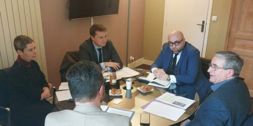 Le nouveau Préfet de la Creuse en visite de courtoisie à Creusalis.